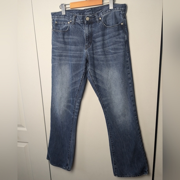 GAP 1969 Men straight leg jeans washed style size 34x32 100% cotton - Picture 1 of 10